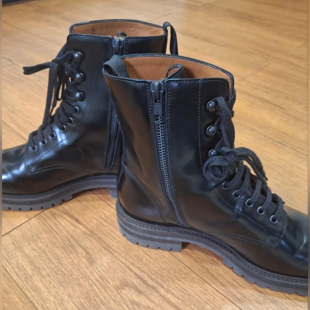 Common Projects Glossy Black Men's Boots